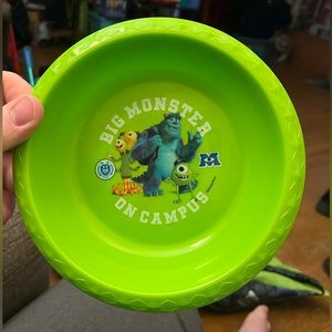 2 Plastic Monsters University Bowls